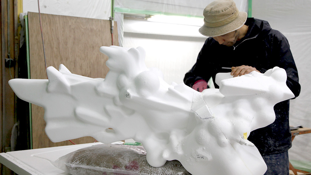 スチロール原型の製作