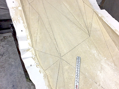 エッジ出し作業